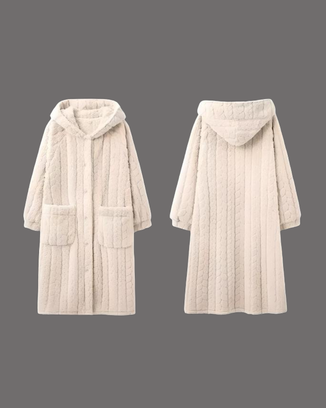 Snowfall Snuggle Robe with Hood　Pelucheux